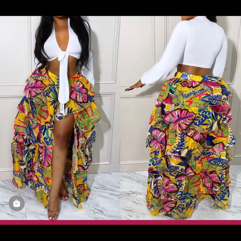 Ruffled Maxi Skirt